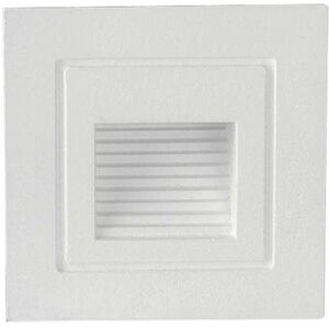 V-Tac Vt-1128 Lampada Segnapasso Led 3w Applique Da Parete Quadrato Bianco Ip65 Bianco Caldo 3000k - Sku 10376