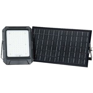 V-Tac Vt-102w Faro Led 15w Pannello Solare Con Batteria Sostituibile,Cavo Da 3m,Telecomando Colore Nero 4000k Ip65 - 23439