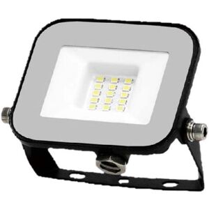 V-Tac Pro Vt-44010 Faro Led 10w Proiettore Chip Samsung Corpo Nero E Vetro Grigio Luce 4000k Ip65 - 9899