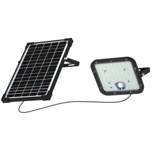 V-Tac Vt-432 Faro Led Nero 30w Con Pannello Solare E Telecomando Proiettore Con Sensore Di Movimento 6000k - 10311