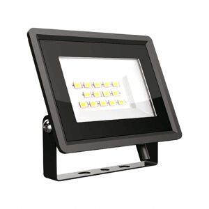 V-Tac Vt-4914 Faro Led Floodlight F-Series 10w Smd 75lm/w 110° Bianco Freddo 6500k Slim Alluminio Nero Ip65 - Sku 6729