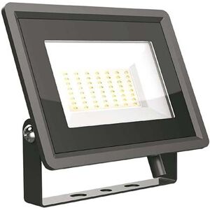 V-Tac Vt-4954 Faro Led Floodlight 50w Smd 86lm/w 110° Bianco Freddo 6500k Slim Alluminio Nero Ip65 - Sku 6751