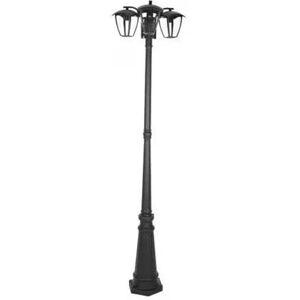 V-Tac Vt-740 Portalampada Lampione Lanterna Giardino In Alluminio Fissaggio A Terra 199cm Ip44 3xe27 - Sku 7063