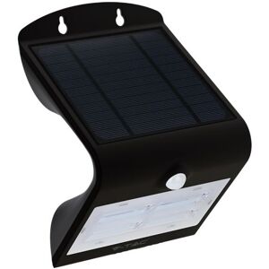 V-Tac Vt-768 Lampada Led Da Muro A Batteria 3w Con Pannello Solare E Sensore Di Movimento Corpo Nero 3000k+4000k Ip65 - Sku 7528