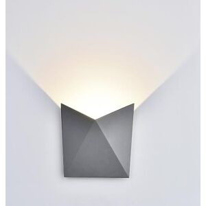 V-Tac Vt-825 Lampada Led Cob 5w Da Parete Alluminio Grigio Wall Light Bianco Naturale 4000k Ip65 - Sku 8285