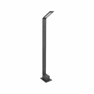 V-Tac Vt-896 Lampada Led Da Giardino 6w Fissaggio A Terra Lampione 80cm Grigio In Alluminio Ip54 Bianco Naturale 4000k - Sku 218681