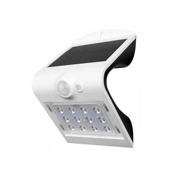 v-tac vt-767-2 lampada led 1,5w pannello solare esterno ip65 + sensore pir colore bianco - sku 8276