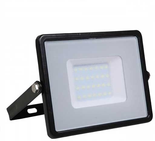 V-Tac Pro Vt-30 Faro Led 30w Slim Alluminio Nero Chip Samsung Smd Bianco Caldo 3000k - Sku 400