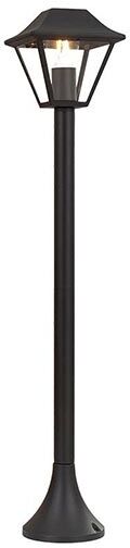 V-Tac Vt-845 Portalampada Da Giardino Lanterna In Alluminio Nero Fissaggio A Terra 95cm Ip44 1xe27 - Sku 8687