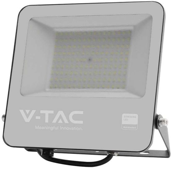 V-Tac Pro Vt-44101 Faro Led 100w 135lm/w Chip Samsung Proiettore Led Corpo Nero Luce 6500k Ip65 - 8847