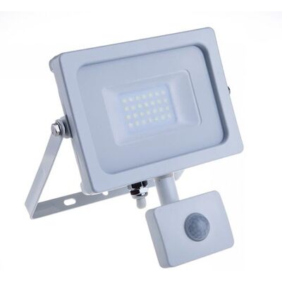 V-Tac Pro Vt-20-S Faro Led 20w Ultra Slim Bianco Con Sensore Pir Bianco Caldo 3000k Ip65 - Sku 448 V-Tac Pro Vt-20-S Faro Led 20w Ultra Slim Bianco Con Sensore Pir Bianco Caldo 3000k Ip65 - Sku 448