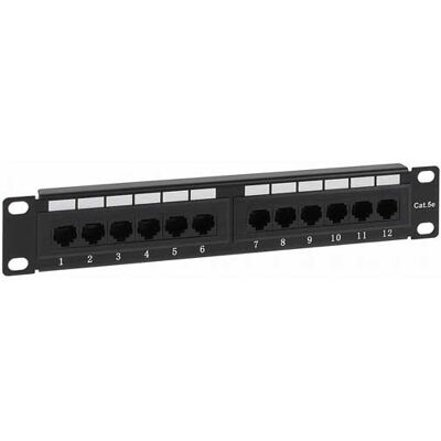 NO BRAND Pannello patch CAT5e UTP 12 porte - Montaggio in rack NO BRAND Pannello patch CAT5e UTP 12 porte - Montaggio in rack