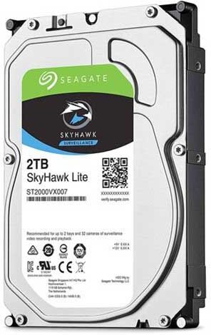 Seagate Hard Disk  Skyhawk Lite 2tb Sata Iii 64mb 6.0gb/s 180mb/s Internal 3.5" - St2000vx007