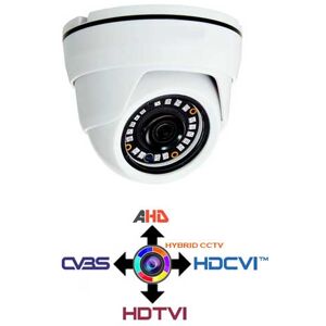 Telecamera Dome Cctv 2.8mm 4in1 Ibrida 1mpx Hd@720p Da Interno Ip20