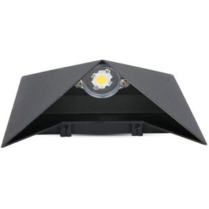 V-Tac Vt-825 Lampada Led Cob 5w Da Parete Alluminio Nero Wall Light Bianco Naturale 4000k Ip65 - Sku 8283