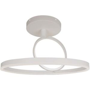 V-Tac Vt-7907 Lampadario Led Moderno 2 Cerchi 38w In Metallo Corpo Bianco 50*20cm Luce 4000k - 14985