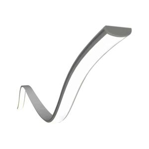 V-Tac Profilo In Alluminio Flessibile 2mt Colore Bianco Opaco Satinato Per Striscia Led Strip Sku 2909