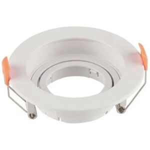 V-Tac Vt-933 Portafaretto Led Da Incasso Rotondo Orientabile Faretto Gu10 Colore Bianco In Policarbonato Sku 6658