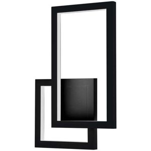 V-Tac Vt-11120 Lampada Led Da Parete Geometrica Doppio Rettangolo E Quadrato 20w Colore Nero Design Moderno 4000k Ip20 Sku 6843