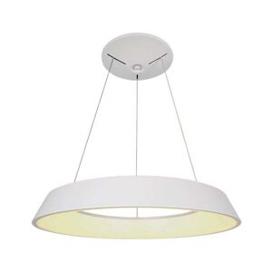 V-Tac Vt-7755 Lampadario Led Rotondo Bianco A Sospensione 48w Circolare Anello Sospeso 3000k Dimmerabile Triac - Sku 6903