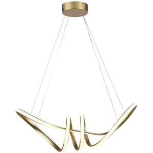 V-Tac Vt-7798 Lampadario Led A Sospensione Intrecciato 24w In Metallo Dal Design Moderno 72*30cm Coloro Champagne 3000k - 8011