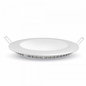 V-Tac Vt-1207rd Mini Pannello Led A Incasso Rotondo 12w + Alimentatore Bianco Freddo 6400k Sku 214859