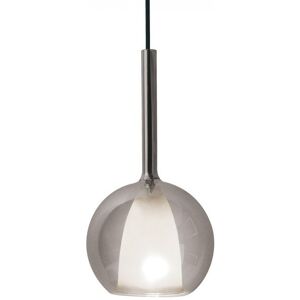 V-Tac Vt-7181 Lampadario Portalampada 1 Mt Doppio Vetro Grigio + Bianco E27 Ф180mm Sku 3877