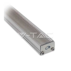 V-Tac Profilo In Alluminio Stretto Da 1m Trasparente Per Striscia Led Mod. Vt-7101