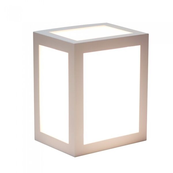 v-tac vt-822 lampada applique led 12w wall light white cube bianco freddo 6400k - sku 8336