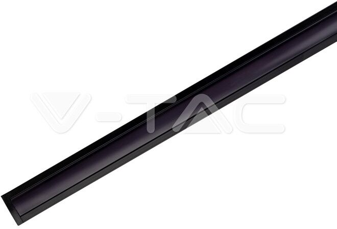 V-Tac Profilo In Alluminio 2mt Lineare Colore Nero Per Striscie Led Strip Sku 2873