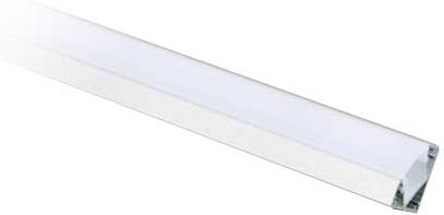 V-Tac Vt-8114 Profilo In Alluminio Angolare Da 2m Milky Cover Per Striscia Led - Sku 3356