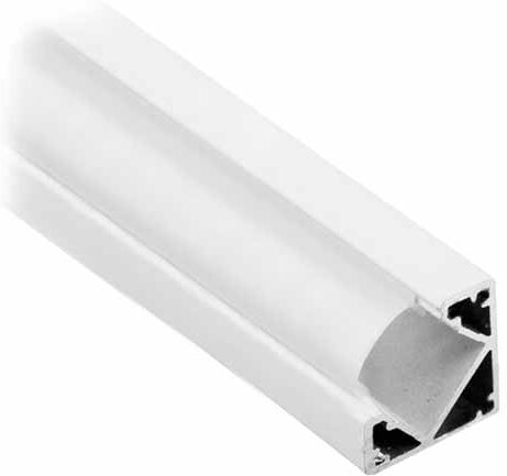 V-Tac Vt-8114-W Profilo In Alluminio Bianco Angolare Da 2m Milky Cover Per Striscia Led - Sku 3364