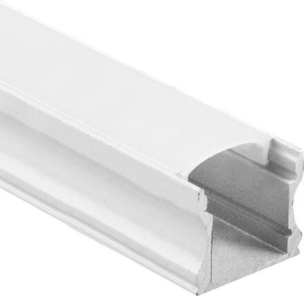 V-Tac Vt-8110-W Profili In Alluminio Colore Bianco Da 2m Milky Cover Per Striscia Led - Sku 3366