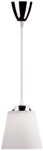 V-Tac Vt-1036 Lampadario Pendente Led 7w 1mt Moderno In Plastica Bianco Con Attacco Cromato Ф150mm - Sku 8505