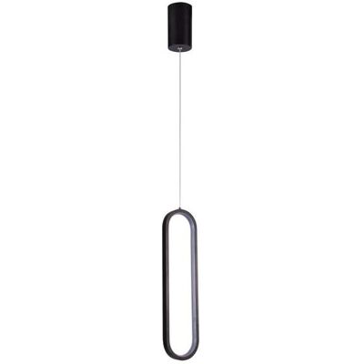 V-Tac Vt-7829 Lampadario Led 13w Ovale A Sospensione Dal Design Moderno 10*70*153cm Colore Nero 3000k - 10076 V-Tac Vt-7829 Lampadario Led 13w Ovale A Sospensione Dal Design Moderno 10*70*153cm Colore Nero 3000k - 10076