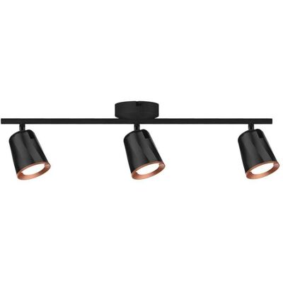 V-tac VT-818 Spotlight da soffitto - Nero - 3x 5W - 3000K - Regolabile V-tac VT-818 Spotlight da soffitto - Nero - 3x 5W - 3000K - Regolabile
