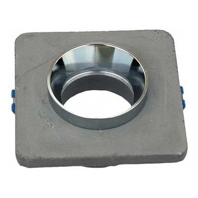 V-Tac Vt-862-Chg Portafaretto Incasso Scomparsa Quadrato Gesso Grigio Con Bordo Metallo Cromato Gu10 - Sku 3120 V-Tac Vt-862-Chg Portafaretto Incasso Scomparsa Quadrato Gesso Grigio Con Bordo Metallo Cromato Gu10 - Sku 3120
