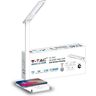 V-Tac Vt-7505 Lampada Da Tavolo Led 7w Touch Cambia Colore 3in1 Dimmerabile Con Base Ricarica Wireless Corpo Bianco - Sku 218603