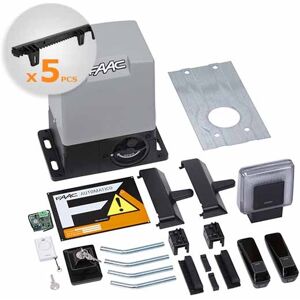 Faac Delta 3 Kit  + 5mt Cremagliera Nylon 230v Automazione Cancello Kit Scorrevole 900kg Delta3 Motore 741 E Z16 - 105630445-5cgn