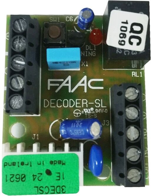 Faac Scheda Di Decodifica Decoder Sl Plus 785506 Ricambio Automazione Cancello