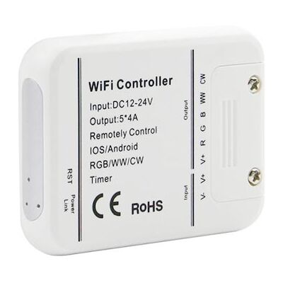 V-Tac Controller Dimmer Wi-Fi Per Strisce Led Wifi Gestione Remota Da Smartphone Google Alexa Smart Home Vt-5009 - Sku 8426 V-Tac Controller Dimmer Wi-Fi Per Strisce Led Wifi Gestione Remota Da Smartphone Google Alexa Smart Home Vt-5009 - Sku 8426
