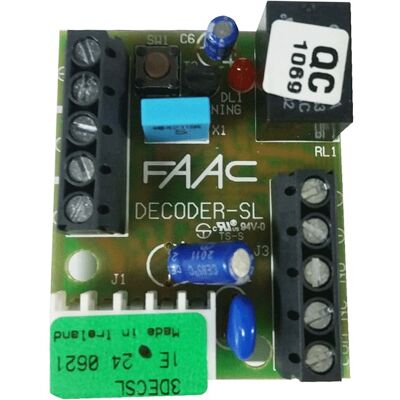 Faac Scheda Di Decodifica Decoder Sl Plus 785506 Ricambio Automazione Cancello Faac Scheda Di Decodifica Decoder Sl Plus 785506 Ricambio Automazione Cancello