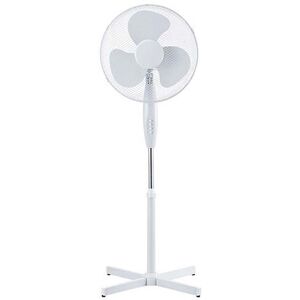 V-Tac Vt-4016-3 Ventilatore A Piantana Oscillante 40w Da Terra 120cm 3 Pale 41cm In Plastica Colore Bianco - Sku 7922