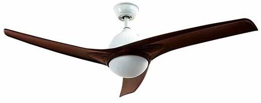 V-Tac Vt-6055-3 Ventilatore Led 3 Pale 132cm Da Soffitto 35w Dc-Motor Marrone Con Lampada Led 15w 3in1 Cambia Colore E Telecomando - Sku 7920