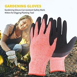 LightInTheBox 1 paio di guanti da giardino per donna e uomo traspiranti per giardinaggio all'aperto lavoro pesca diserbo scavo semina semina