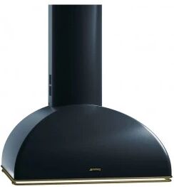 SMEG KS59AOE - Cappa a parete, 60 cm, antracite. Estetica Coloniale. Classe A