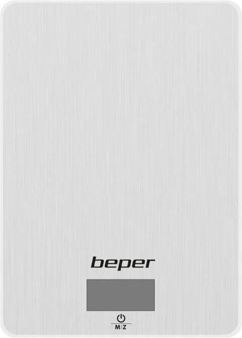 Ⓜ️🔵🔵🔵 Beper 90.131 - Bilancia da cucina elettronica, ACCIAIO INOX