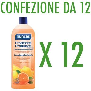 Ⓜ️🔵🔵🔵👌 Nuncas Pavimenti Profumati Agrumi x12 - Detergente neutro universale adatto a