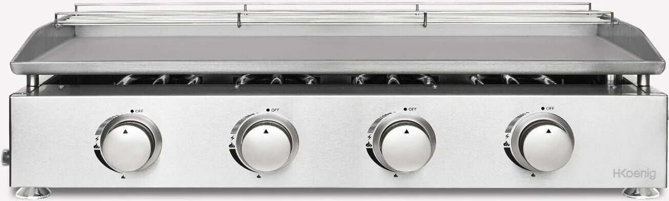 Ⓜ️🔵🔵🔵 H.Koenig PLX940 - Piastra a gas ALTISSIMA QUALITÀ, acciaio INOX, piastra pesante