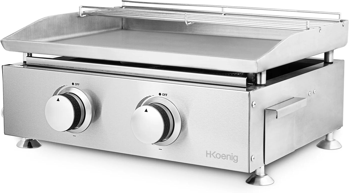 Ⓜ️🔵🔵🔵 H.Koenig PLX820 - Piastra a gas ALTISSIMA QUALITÀ, tutta in acciaio inox, piastr